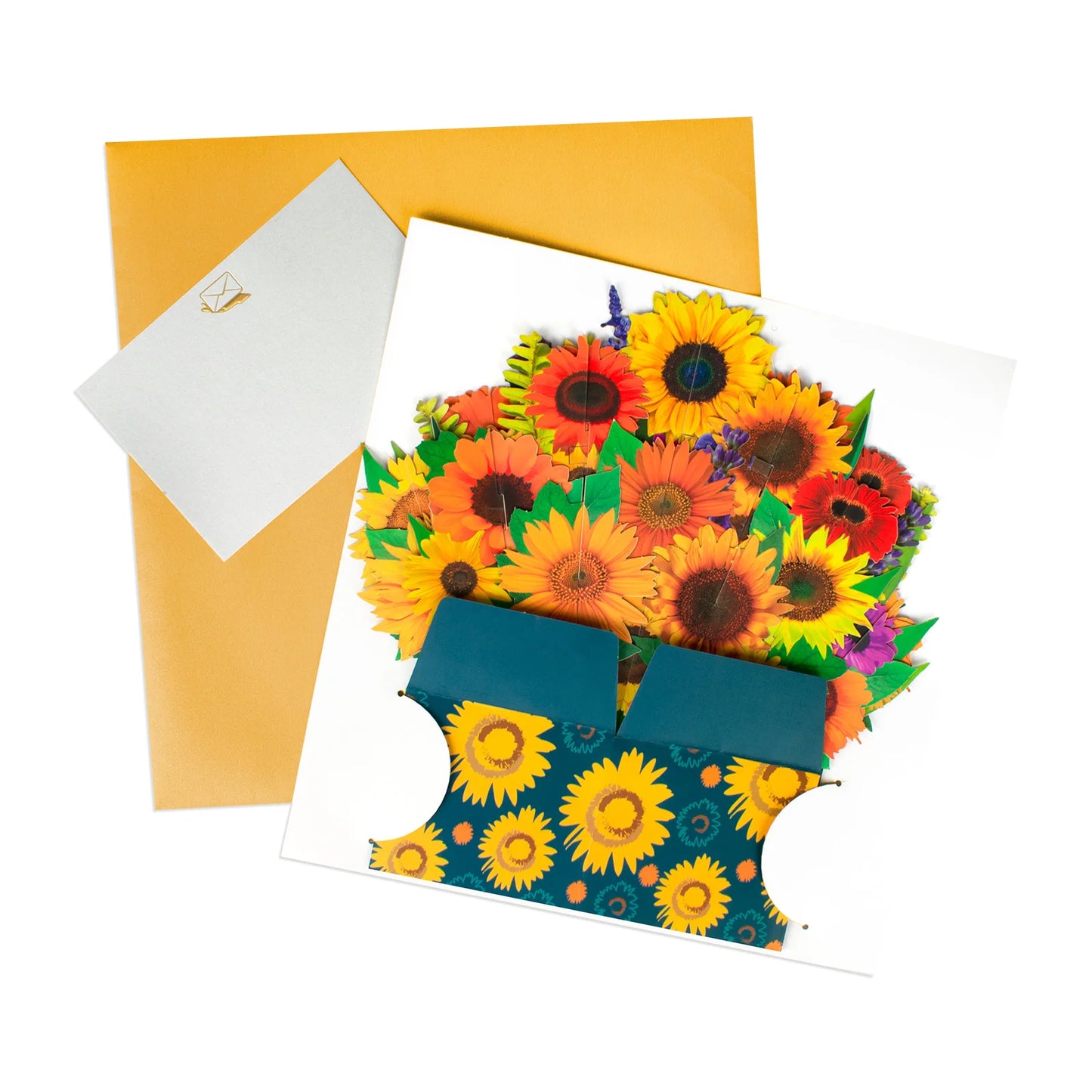 Box of sunflowers