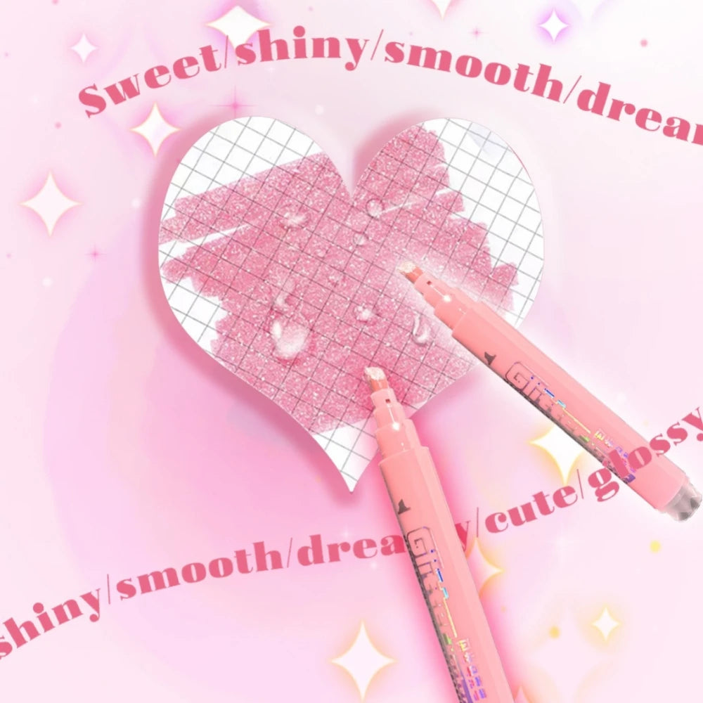 Glitter/Shiny Pens - Pink